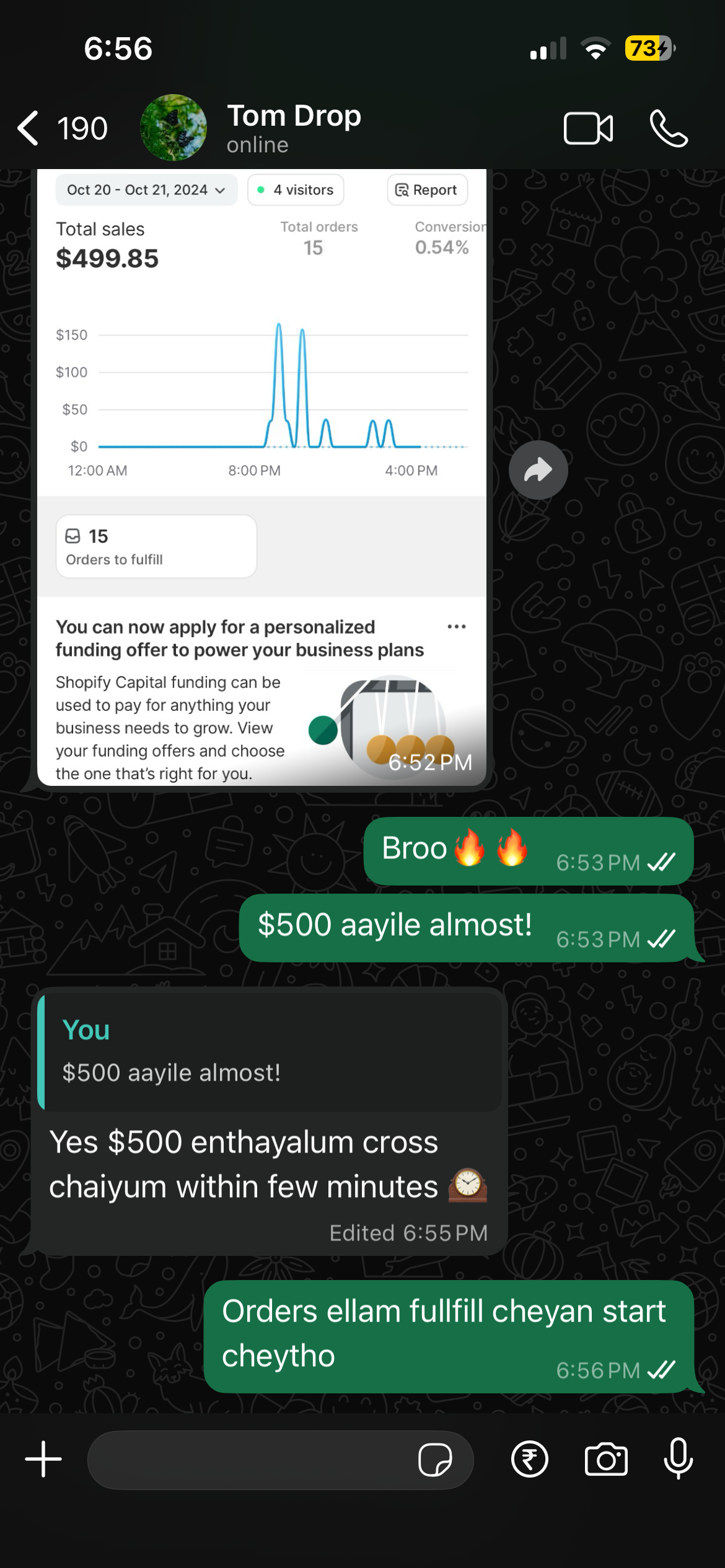 Tom Drop — student testimonial