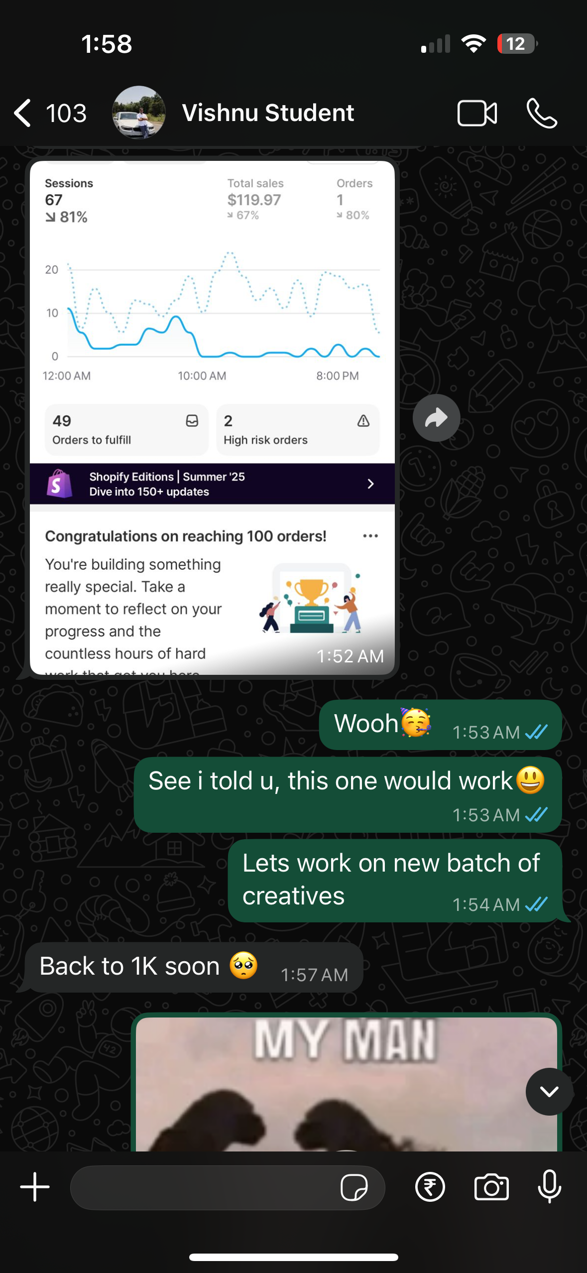 Vishnu — student testimonial